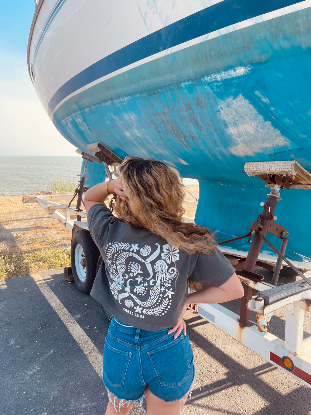 Mermaid Cropped Tee