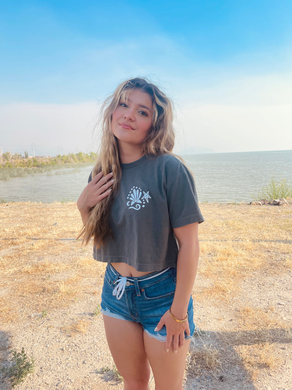 Mermaid Cropped Tee